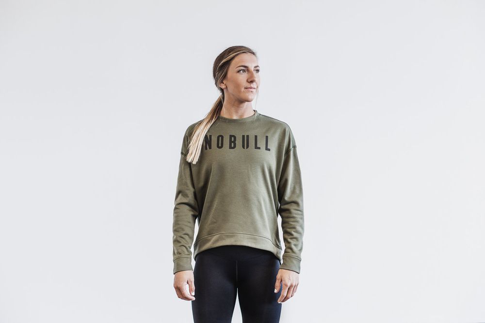 Sweats NOBULL Femme Vert - NOBULL Crew,France (1356-MQZXA)